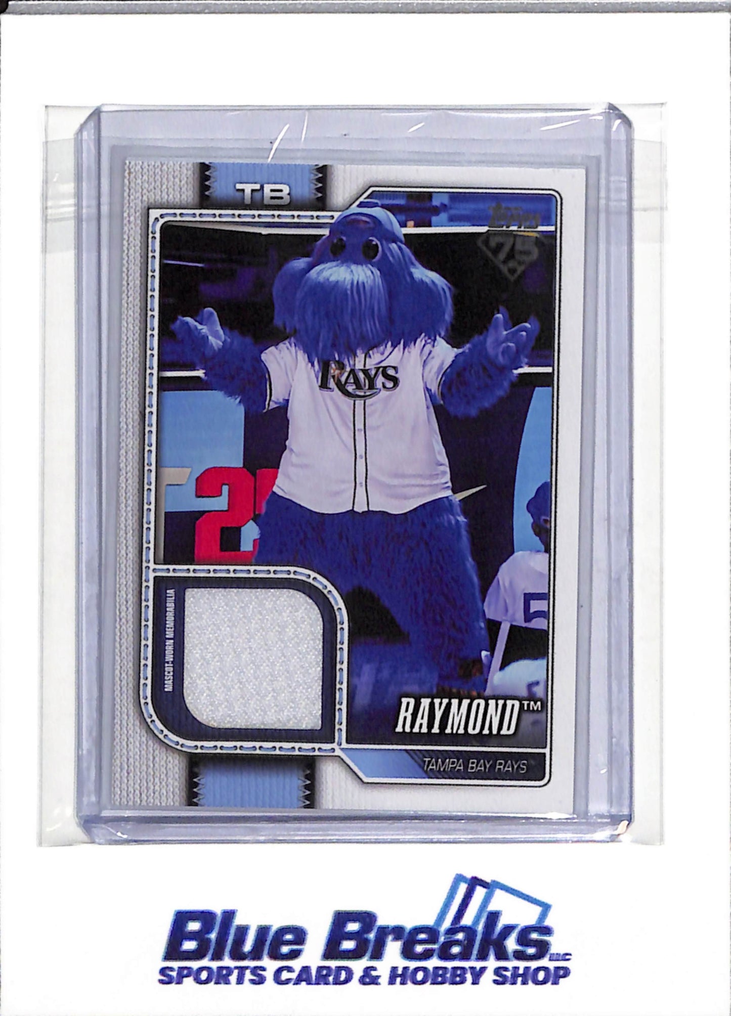 2026 Topps - 75 Years - Series One - Relic - Mascot - Raymond - #MAS-RAY - Baseball - Rays - drop