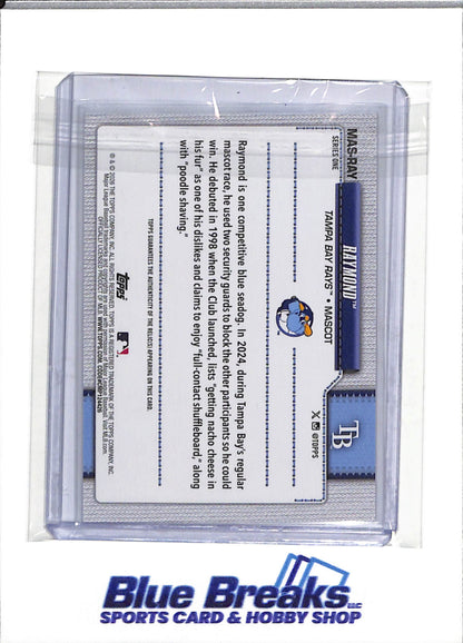 2026 Topps - 75 Years - Series One - Relic - Mascot - Raymond - #MAS-RAY - Baseball - Rays - drop