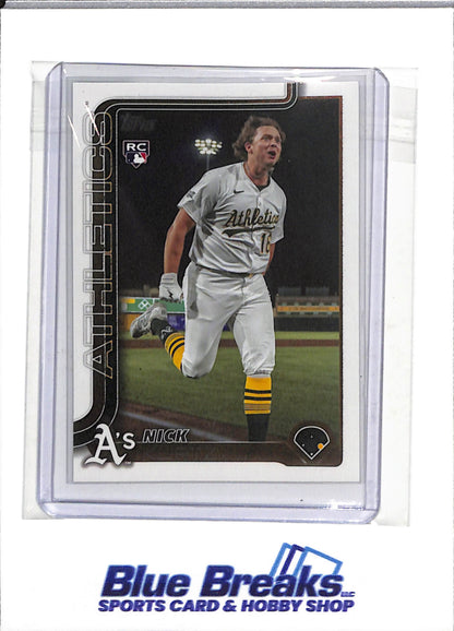 2025 Topps - Update Series - Rookie Cards - Nick Kurtz - #CC3-5 - Baseball - Athletics - drop