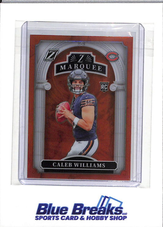 2024 Panini - Zenith Football - Z Marquee - Orange Foil - Caleb Williams - #1 - Football - Bears - drop