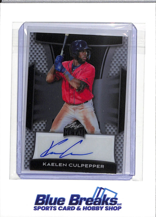 2025 Leaf Metal - Silver - Auto - Kaelen Culpepper - 21/49 - #BA-KC3 - Baseball - Twins - drop