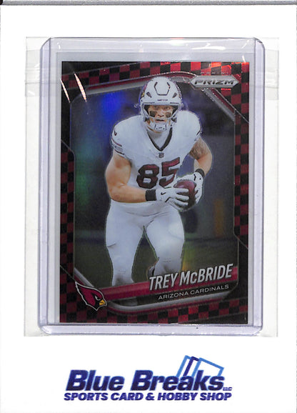 2025 Panini - Prizim - Red and Black Checker Foil - Trey McBride - #274 - Football - Cardinals - drop