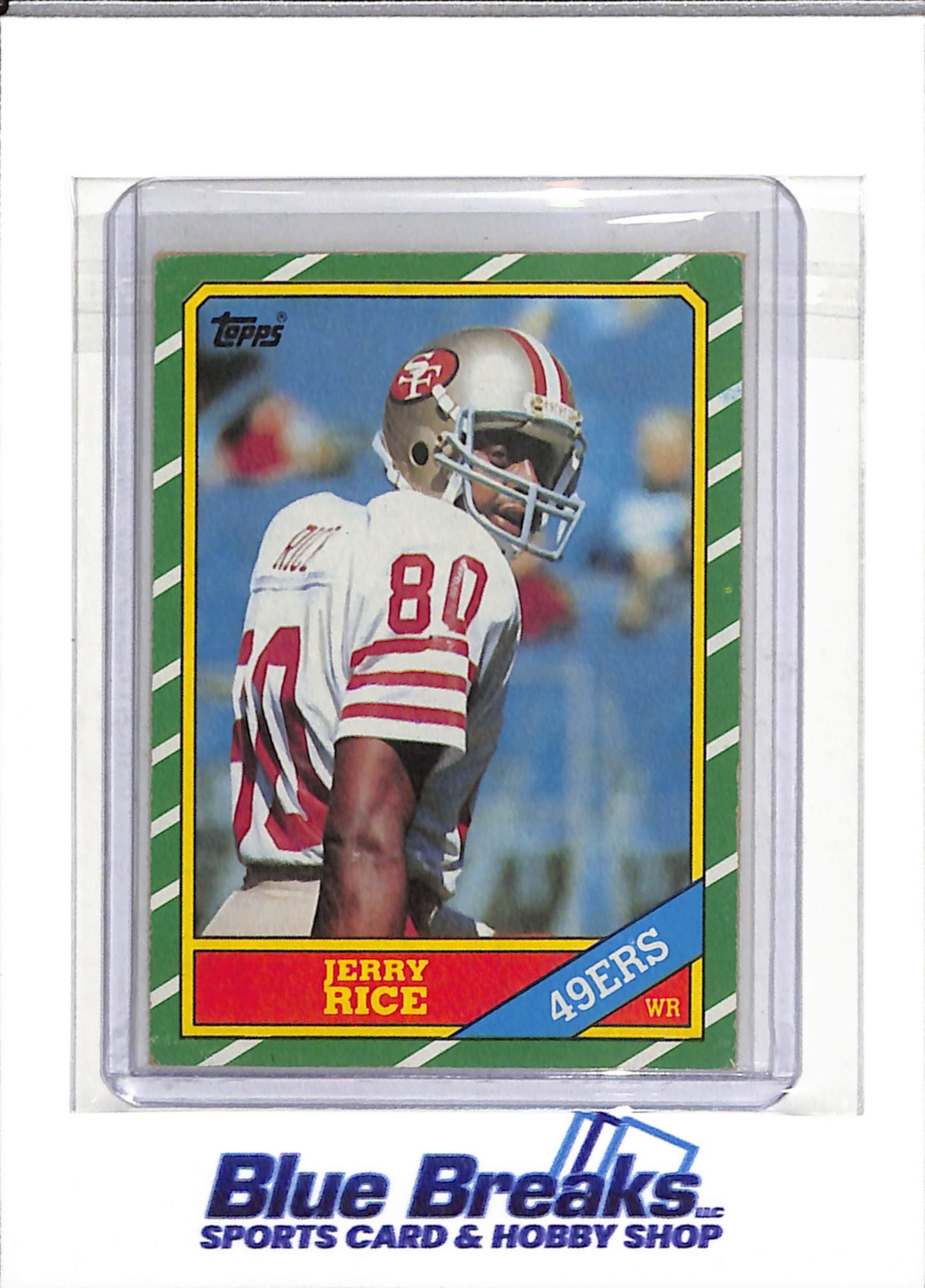 1986 Topps - Chewing Gum - Jerry Rice - #161 - Football - 49ers - drop