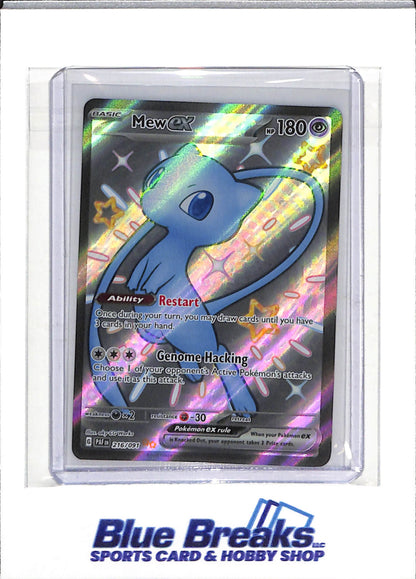 2024 Pokemon - Paldean Fates - Full Art Foil - Mew ex - #216/091 - drop