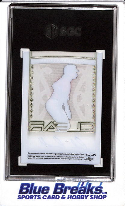 2022 Leaf - Trinity - Emerald Spectrum - Clear Auto - Corbin Carroll - SGC9.5 - 4/15 - #CA-AP1 - Baseball - Diamondbacks - drop