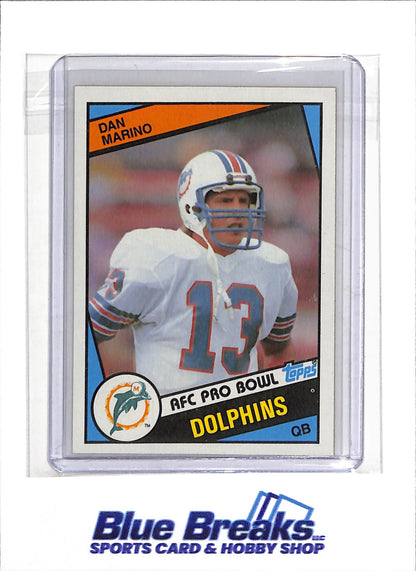 1984 Topps - AFC Pro Bowl - Dan Marino - #123 - Football - Dolphins - drop