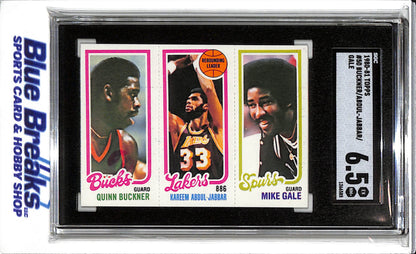 1980-81 Topps - Buckner/Abdul-Jabbar/Gale - SGC6.5 - #50 - Basketball - Bucks - Lakers - Spurs - drop