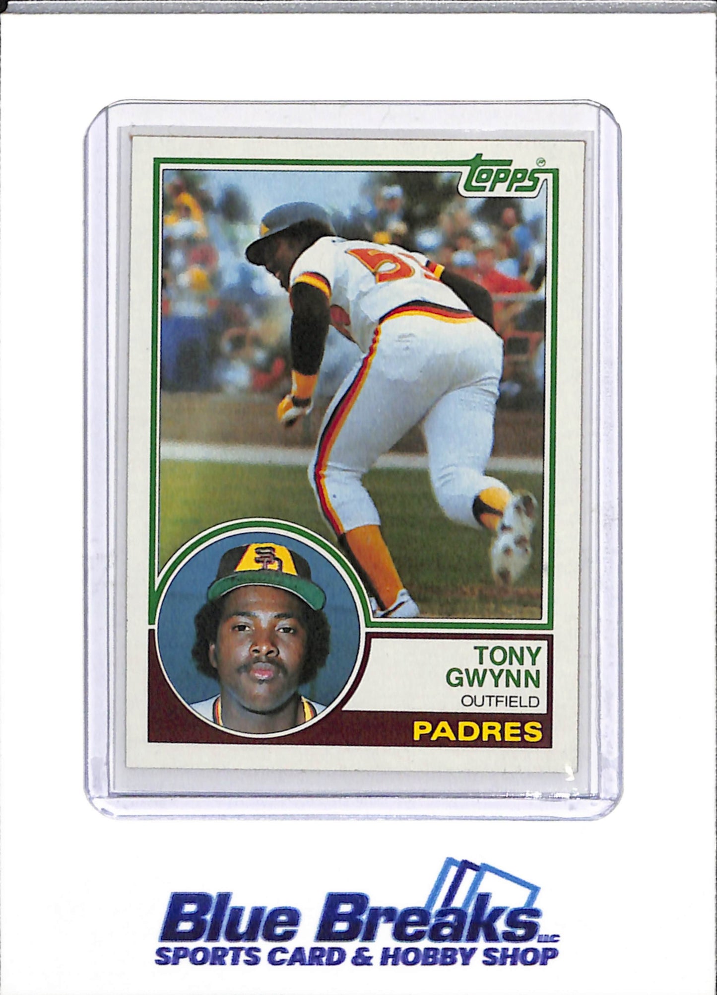 1983 Topps - Chewing Gum - Tony Gwynn - #482 - Baseball - Padres - drop