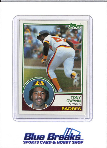 1983 Topps - Chewing Gum - Tony Gwynn - #482 - Baseball - Padres - drop