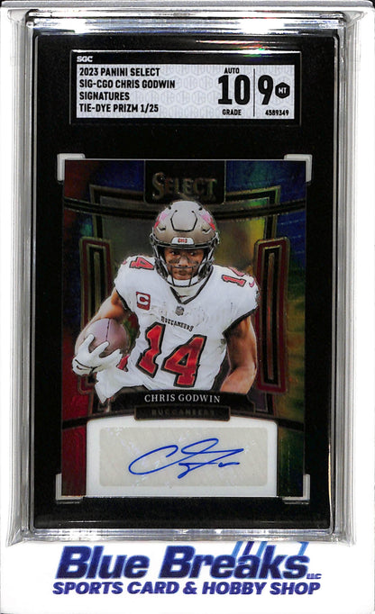 2023 Panini - Select - Tie-Dye Prizm - Signatures - Chris Godwin - 01/25 - #SIG-CGO - Football - Buccaneers - drop
