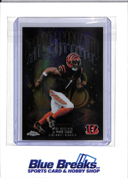 2025 Topps - Chrome - All-Chrome - Ja'Marr Chase - 11/50 - #ACT-5 - Football - Bengals