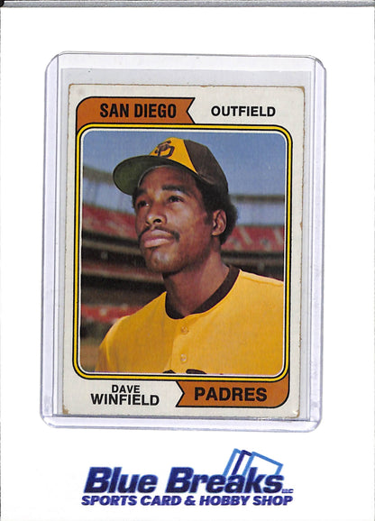 1974 Topps - Dave Winfield - #456 - Baseball - Padres - drop