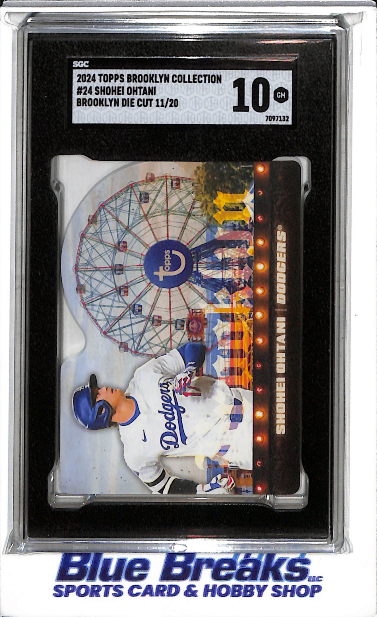 2024 Topps - Brooklyn Collection - Die Cut - Shohei Ohtani - SGC10 - 11/20 - #24 - Baseball - Dodgers - drop