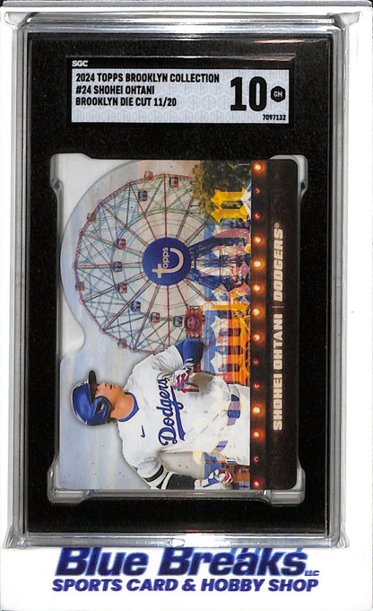 2024 Topps - Brooklyn Collection - Die Cut - Shohei Ohtani - SGC10 - 11/20 - #24 - Baseball - Dodgers - drop