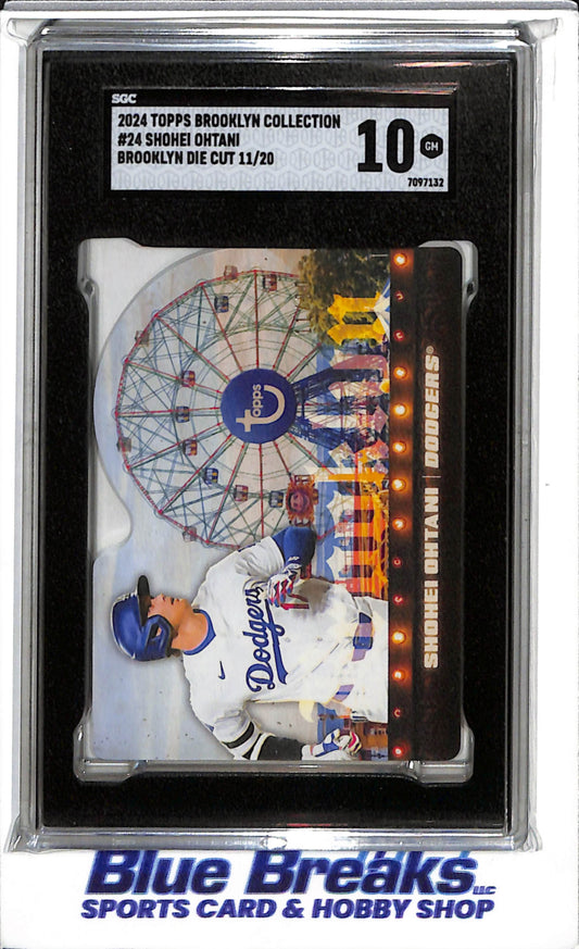 2024 Topps - Brooklyn Collection - Die Cut - Shohei Ohtani - SGC10 - 11/20 - #24 - Baseball - Dodgers