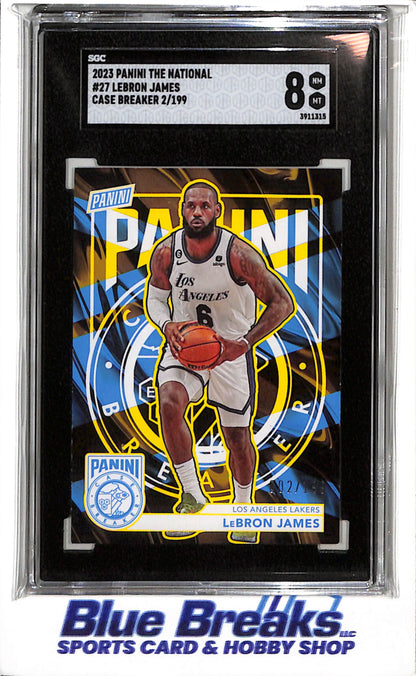 2023 Panini - The National - Case Breaker - LeBron James - SGC8 - 002/199 - #27 - Basketball - Lakers - drop