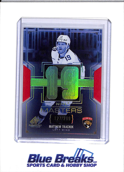 2025-26 Upper Deck - Masters - Game Used - Matthew Tkachuk - 127/299 - #NM-12 - Ice Hockey - Panthers - drop
