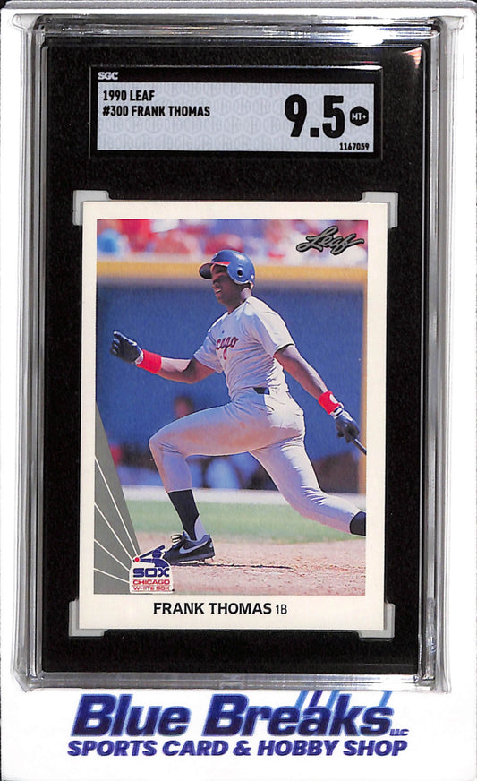 1990 Leaf - Frank Thomas - SGC9.5 - #300 - Baseball - White Sox - drop