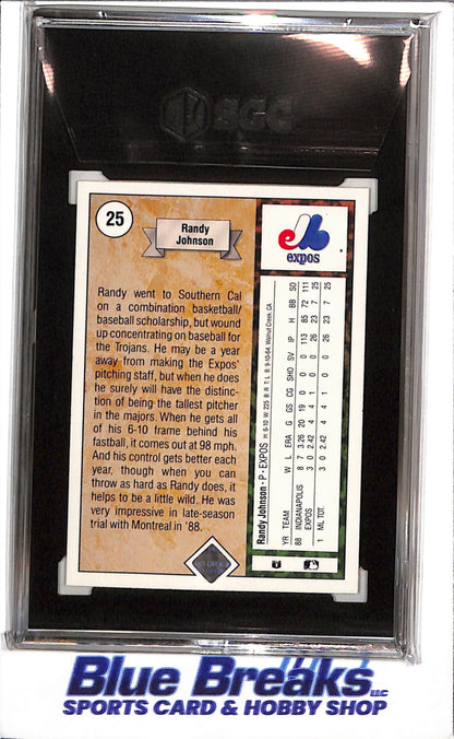 1989 Upper Deck - Rookie - Randy Johnson - SGC4.5 - #25 - Baseball - Giants - drop