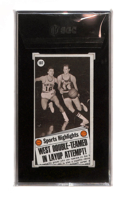 1970-71 Topps - All-Star - Oversized - Jerry West - SGC3 - #107 - Basketball - Lakers - drop