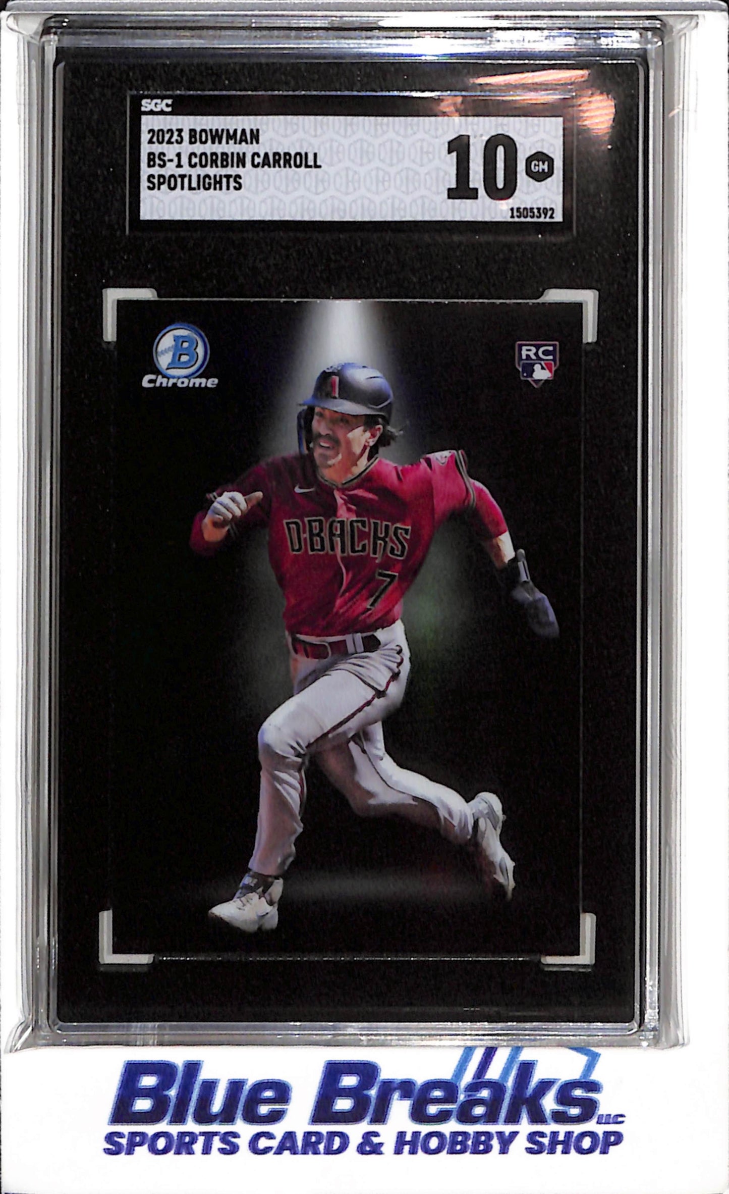 2023 Topps - Bowman Chrome - Spotlight - Corbin Carroll - SGC10 - #BS-1 - Baseball - Diamondbacks - drop