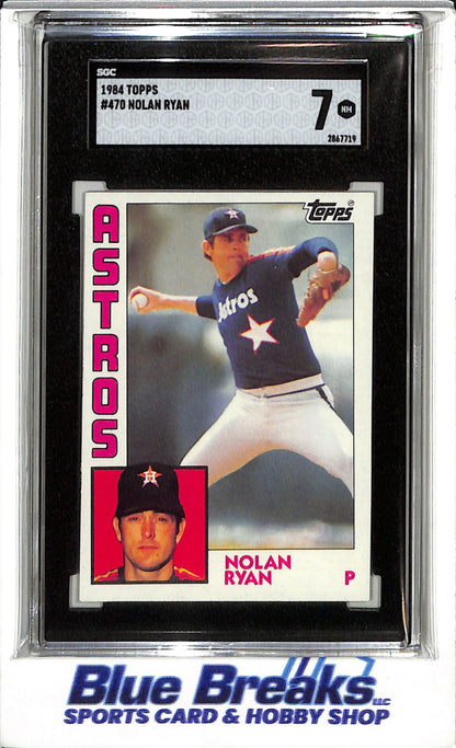 1984 Topps - Nolan Ryan - SGC7 - #470 - Baseball - Astros