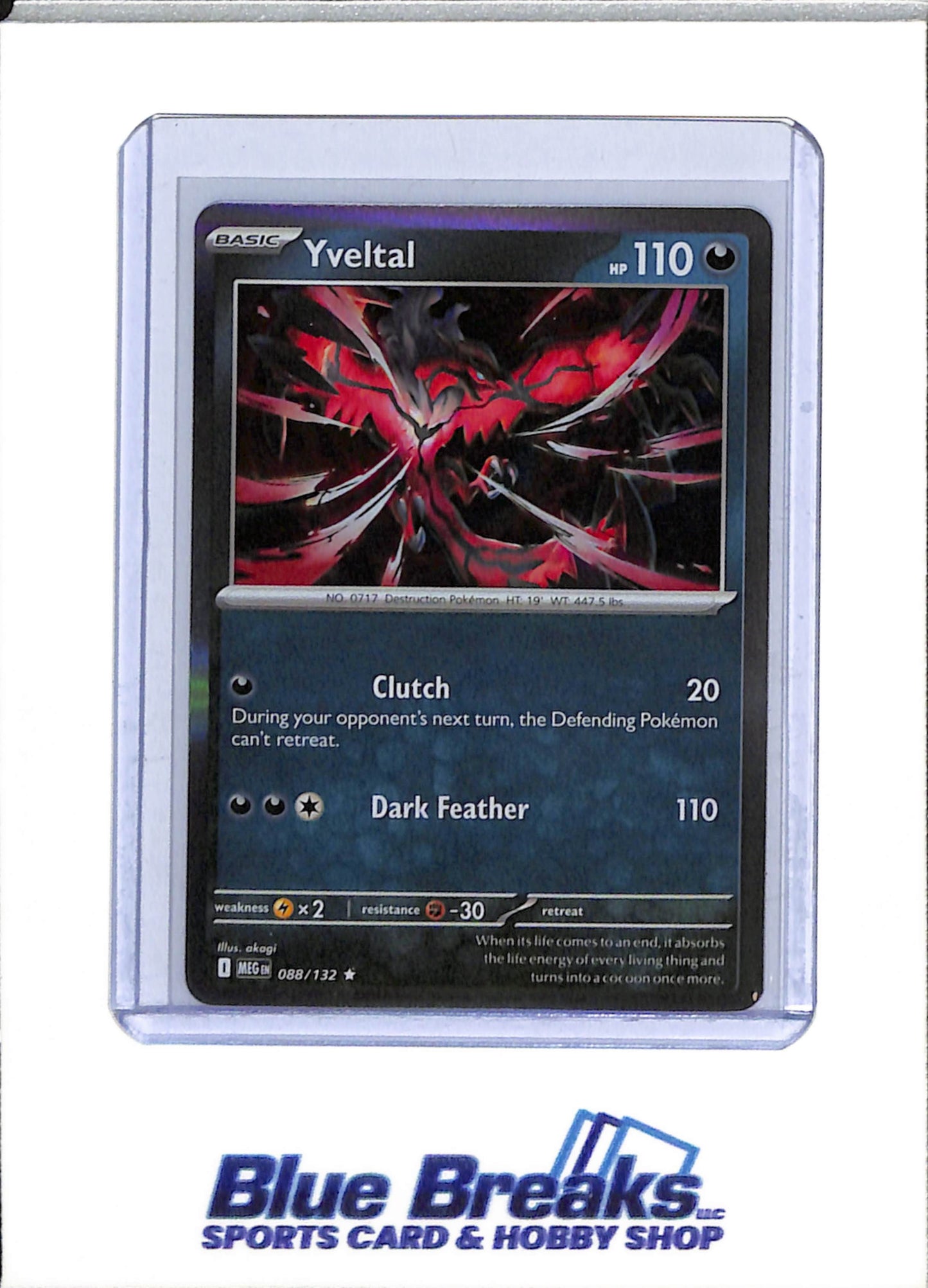 2025 Pokemon - Mega Evolution - Special Illustration Foil - Yveltal - #088/132 - drop