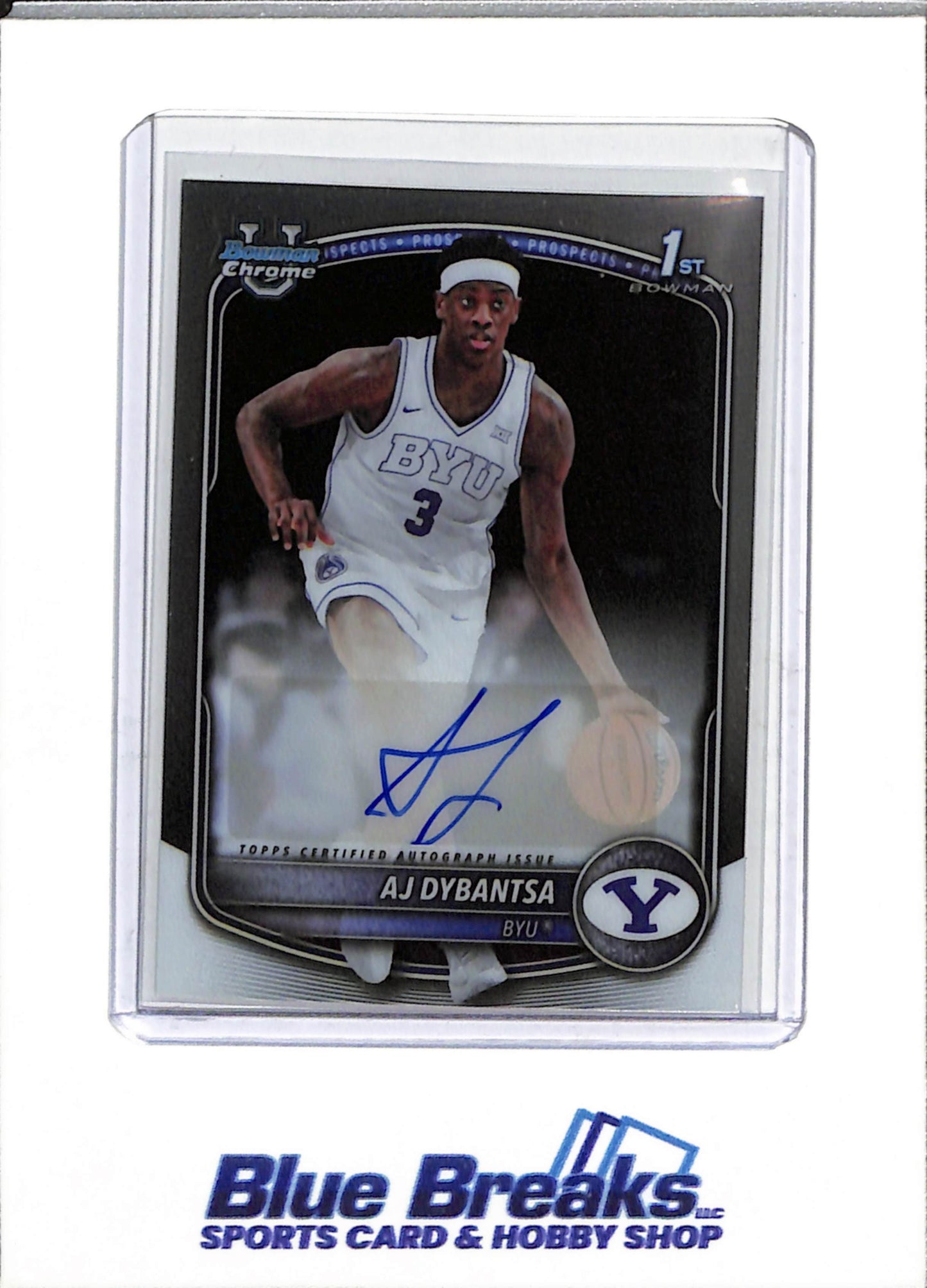 2025 Bowman Chrome U - Auto - AJ Dybantsa - #CPA-AD - Basketball - BYU