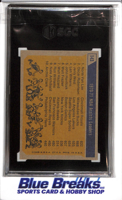 1971-72 Topps - NBA Assists Leaders - SGC7.5 - #143 - Basketball - drop