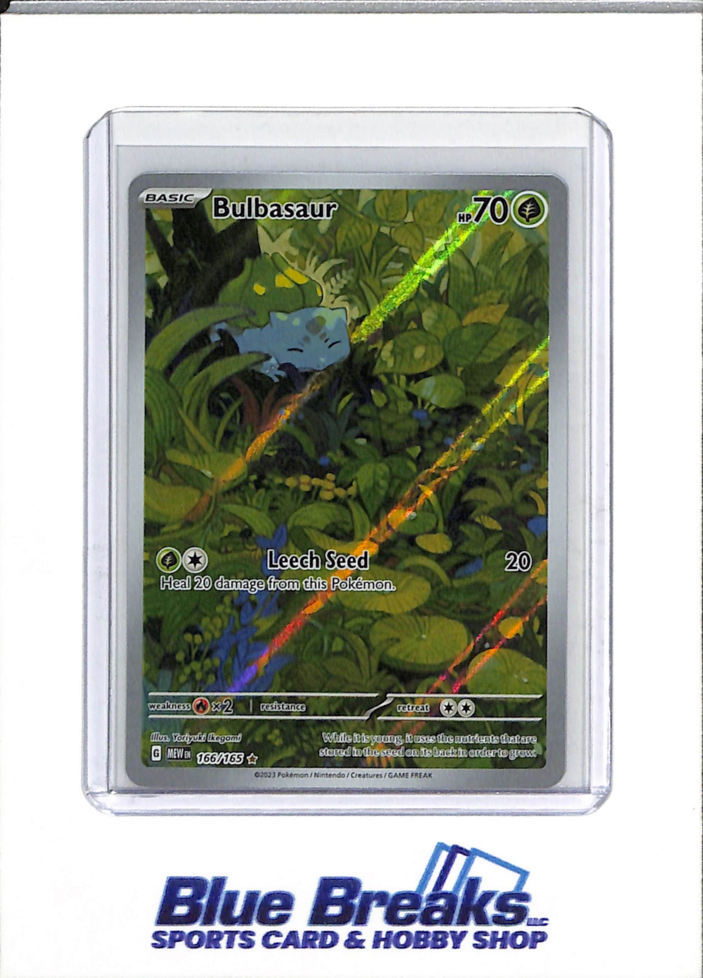 2023 Pokémon - 151 - Special Illustration Holo - Bulbasaur - #166/165