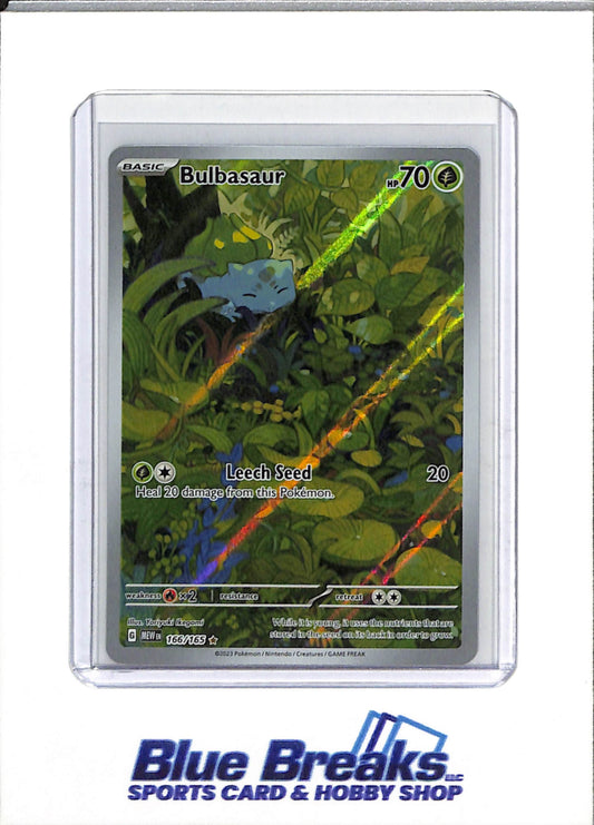 2023 Pokemon - 151 - Special Illustration Holo - Bulbasaur - #166/165 - drop