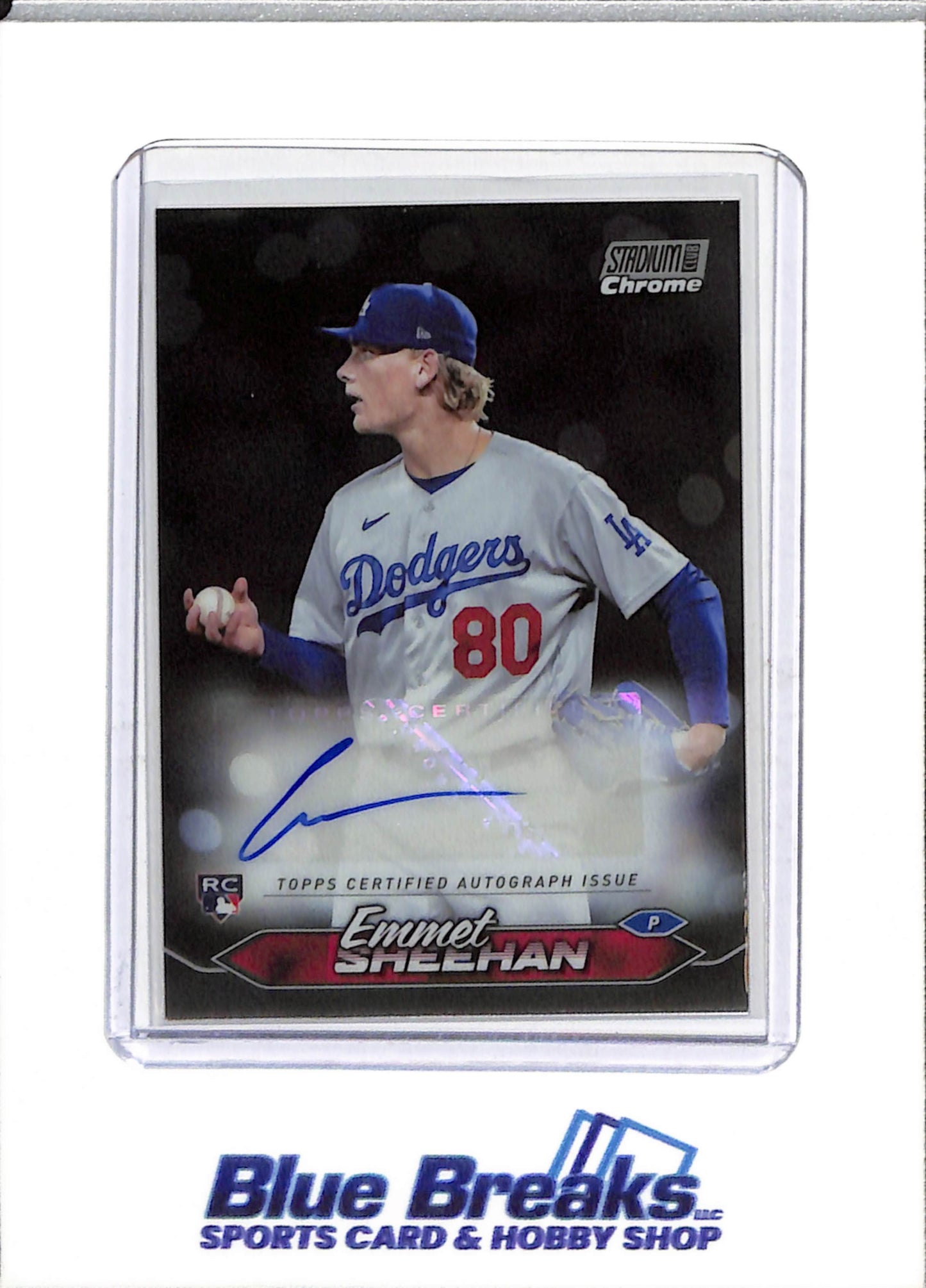 2024 Topps - Stadium Chrome - Auto - Emmet Sheehan - #SCCA-ES - Baseball - Dodgers - drop