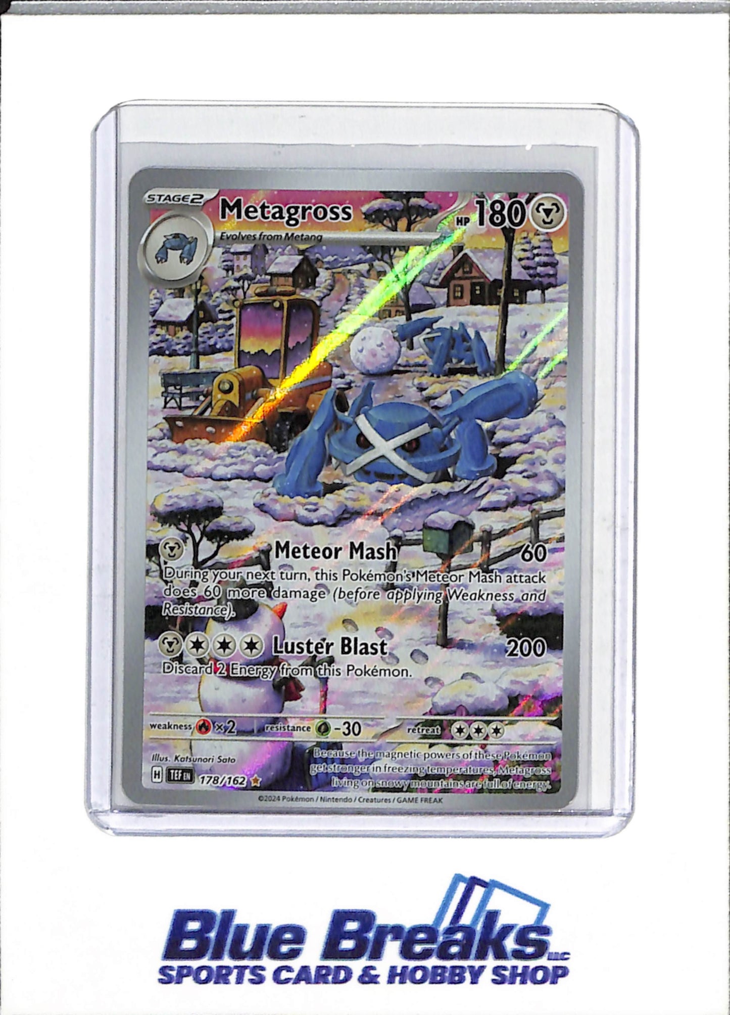 2024 Pokemon - Temporal Forces - Illustration Rare Holo - Metagross - #178/162
