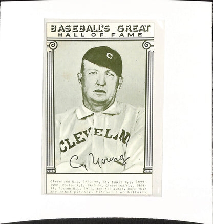 1948 Baseball's - Great Hall of Fame - Cy Young - Baseball - Cleveland - Naps