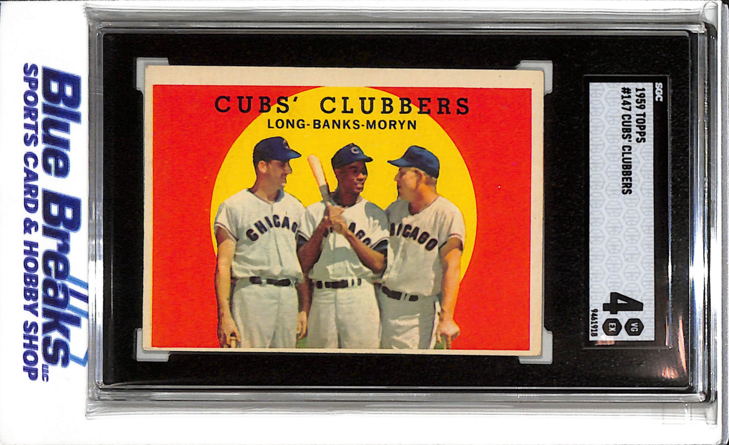 1959 Topps - Cubs Clubbers - SGC4 - #147 - Baseball - Cubs - drop