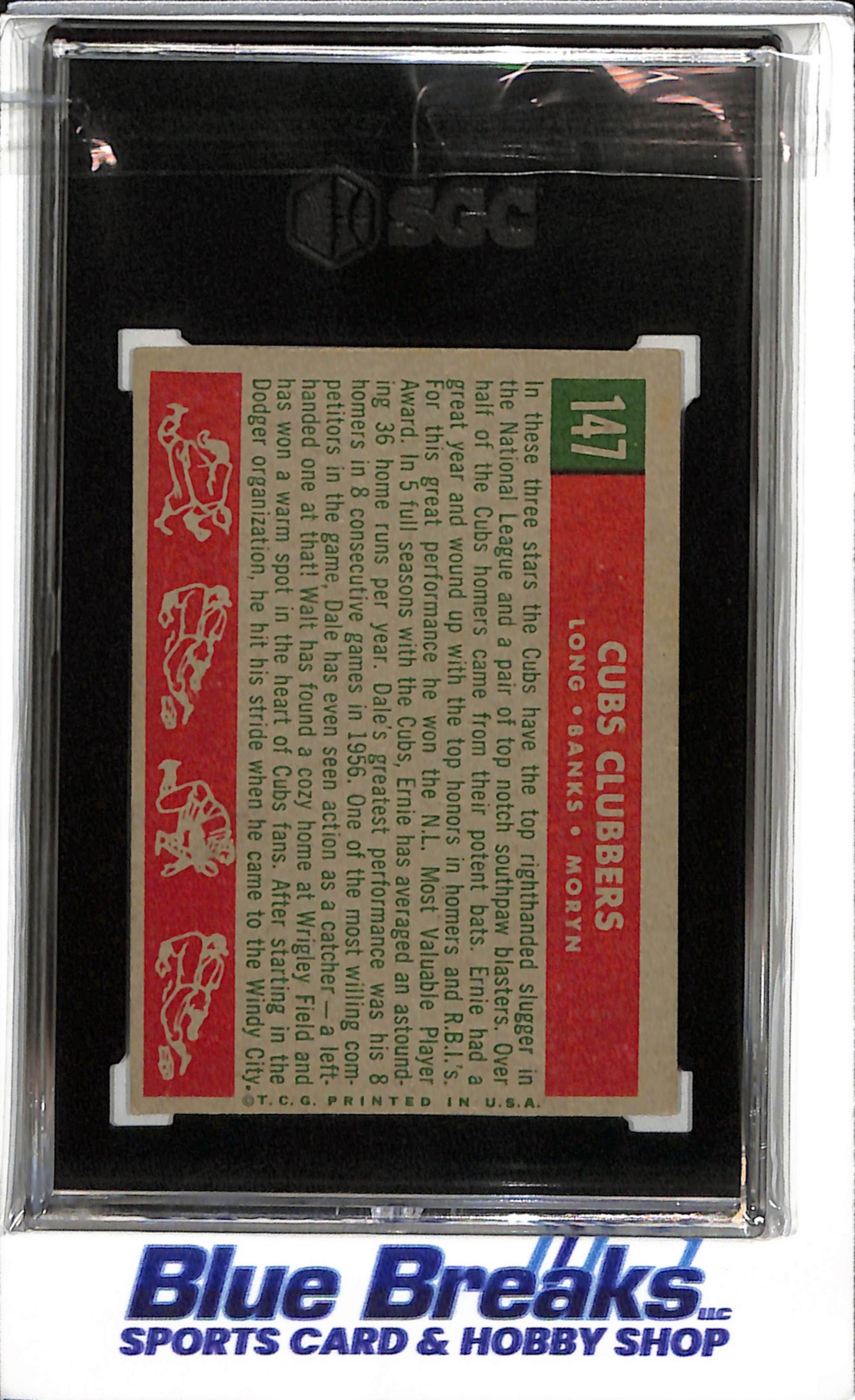 1959 Topps - Cubs Clubbers - SGC4 - #147 - Baseball - Cubs - drop