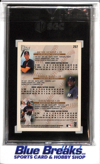 1998 Topps - Prospects - Sexson/Ortiz - SGC9 - #257 - Baseball - Indians - Astros - Twins - drop