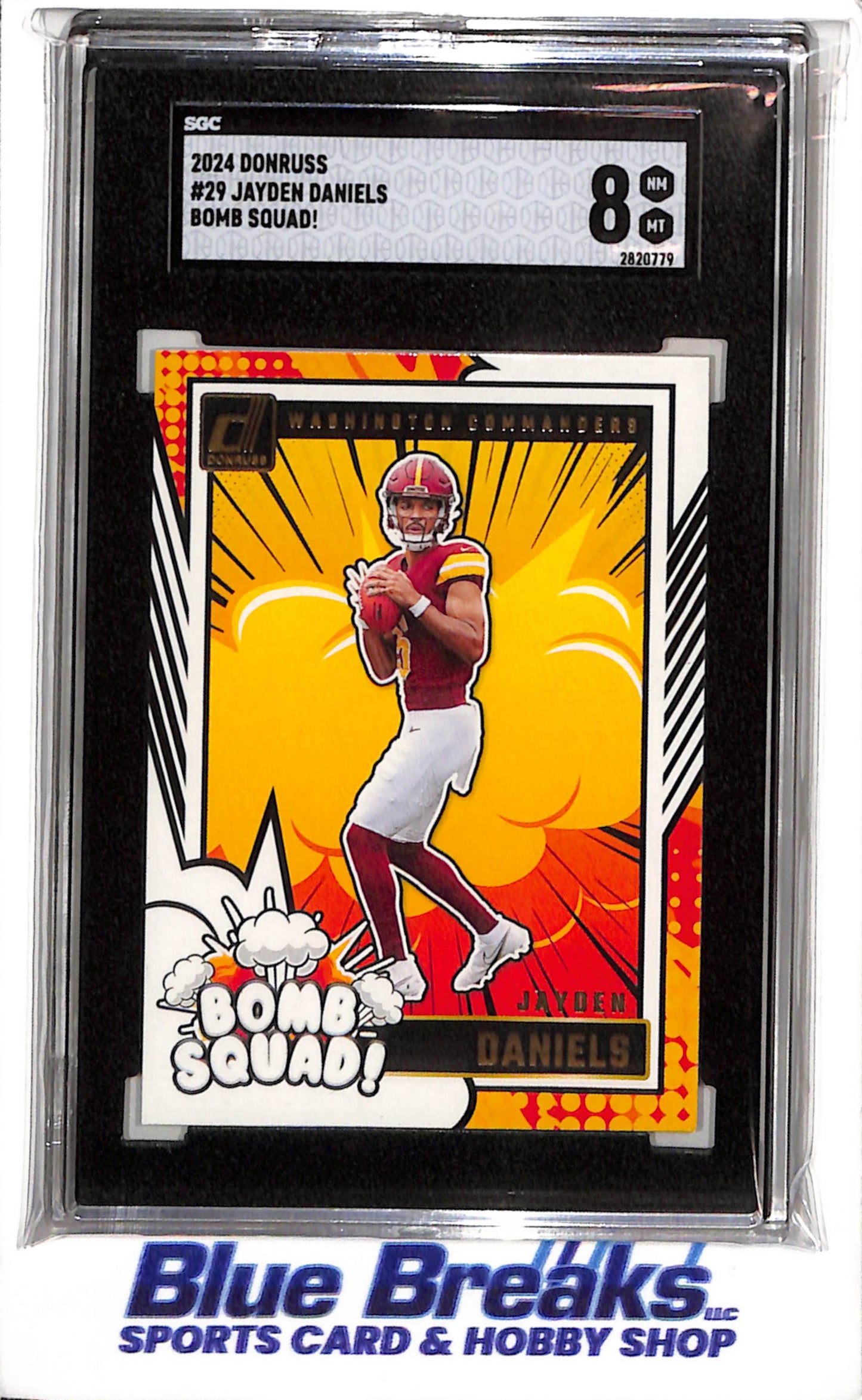 2024 Panini - Donruss - Jayden Daniels - SGC8 - #29 - Football - Commanders - drop