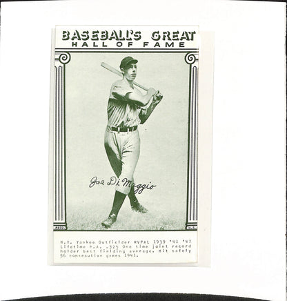 Baseball's Great Hall of Fame - Joe DiMaggio - Baseball - Yankees