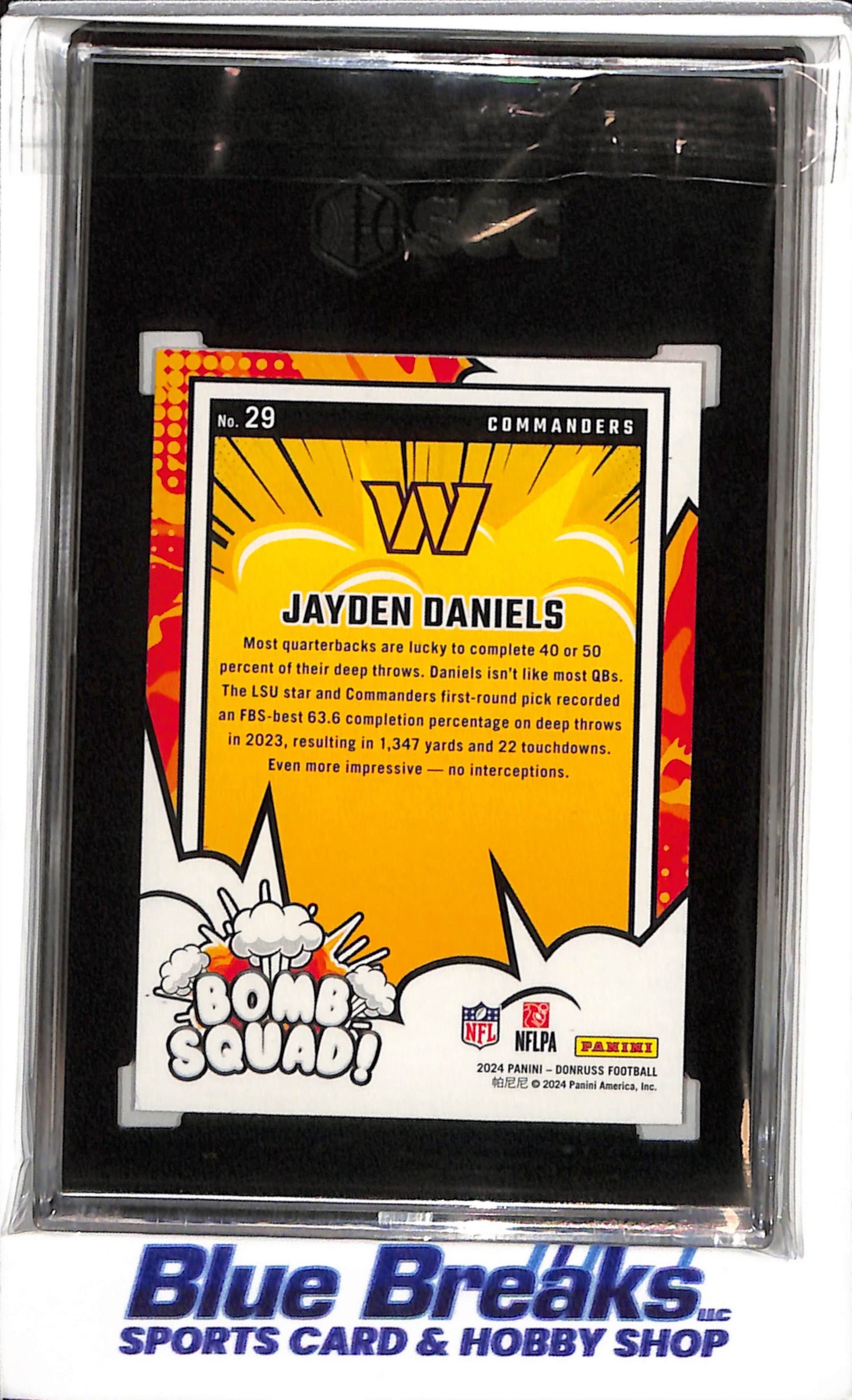 2024 Panini - Donruss - Jayden Daniels - SGC8 - #29 - Football - Commanders - drop