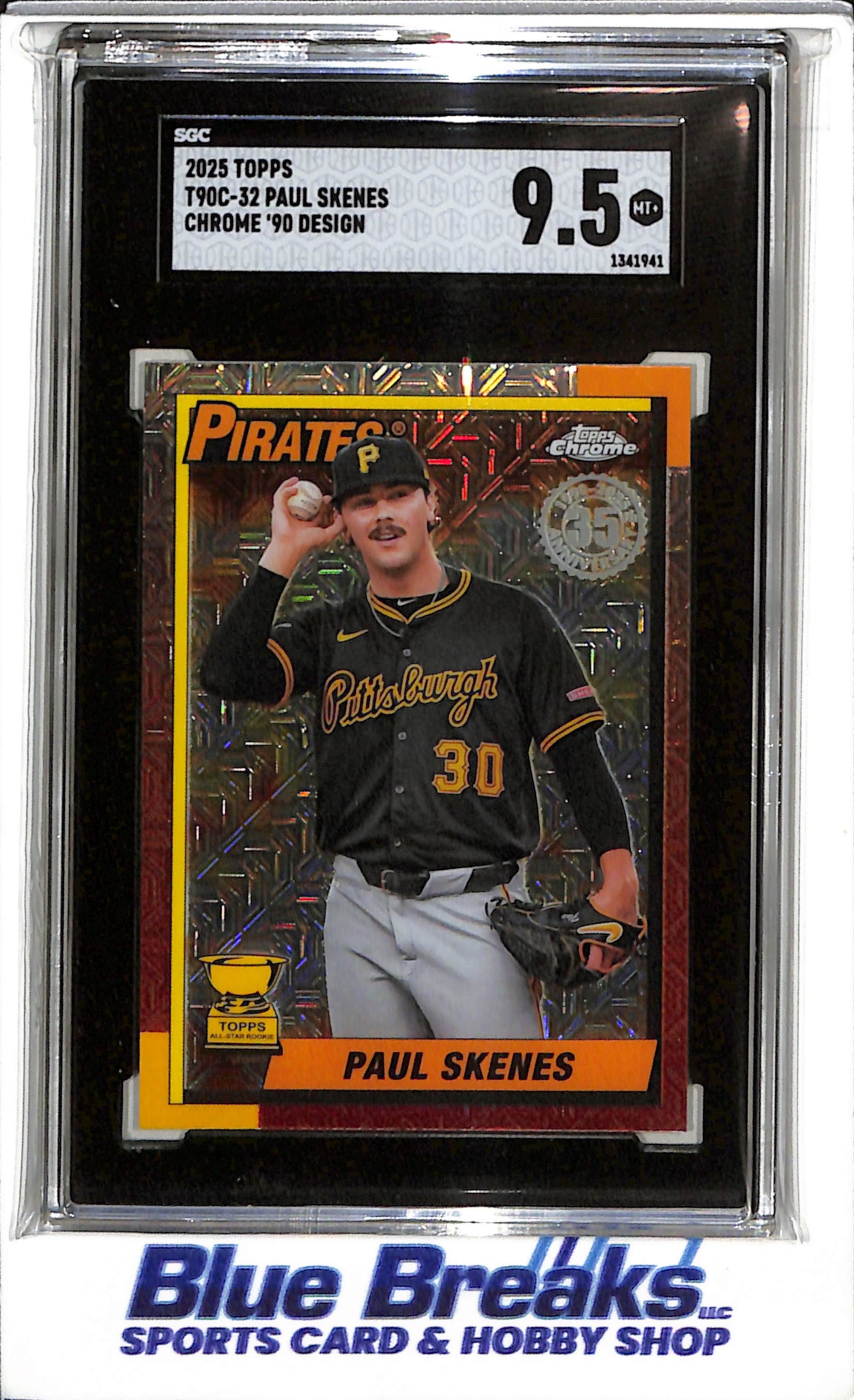 2025 Topps - Chrome '90 Design - Paul Skenes - SGC9.5 - #T90C-32 - Baseball - Pirates - drop