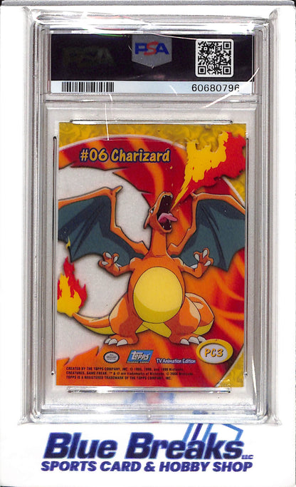 2000 Topps Pokemon - TV Animation Clear Cards - Charizard - PSA10 - #PC3 - drop