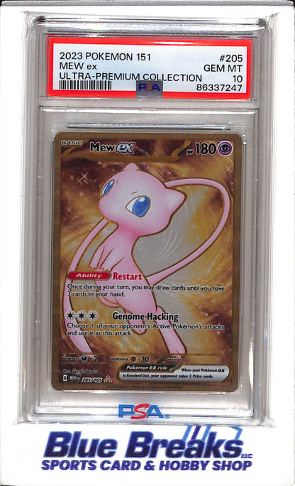 2023 Pokemon - 151 - Ultra Premium Collection - Mew ex - PSA10 - #205 - drop
