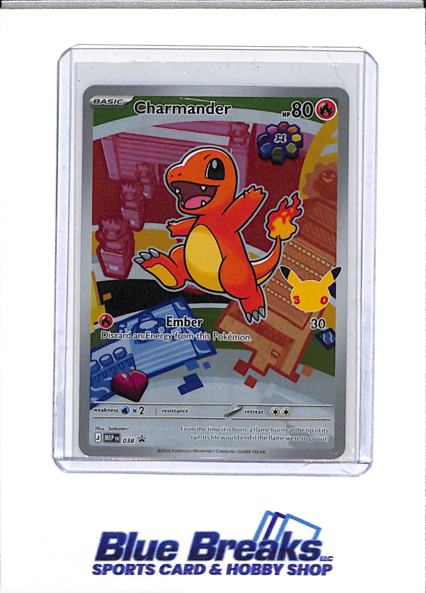 2026 Pokemon - Black Star Promo - Holo - Charmander - #038 - drop