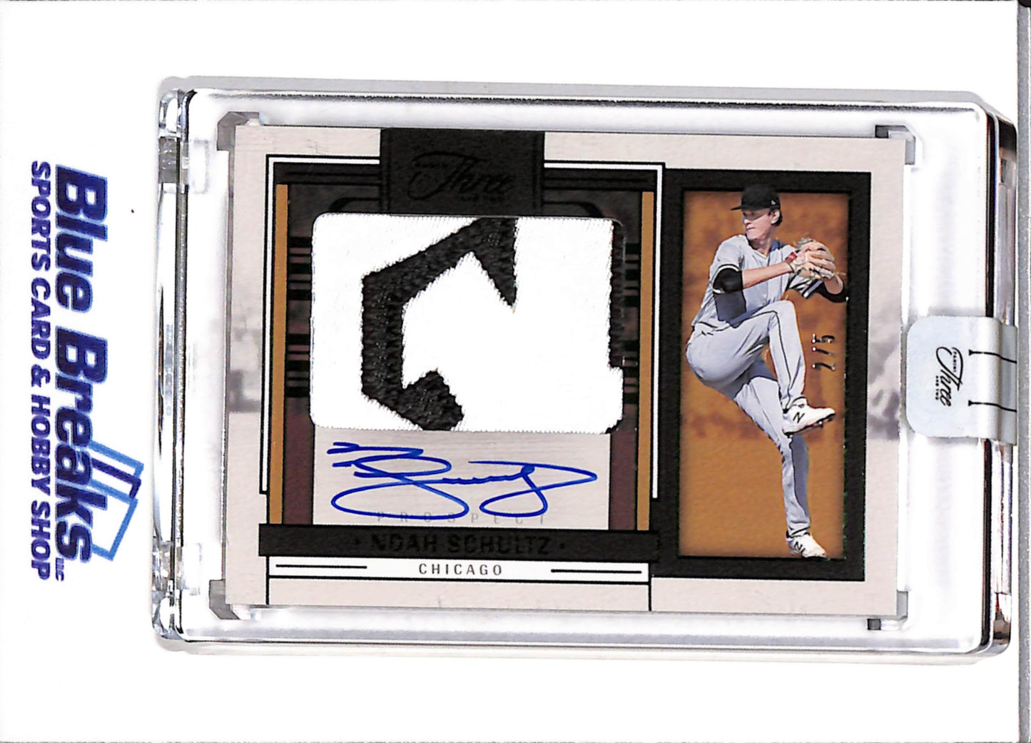 2024 - Panini - Three and Two - Prospect - Green Relic Auto - Noah Schultz - 2/5 - #PJA-NS - Baseball - White Sox - drop