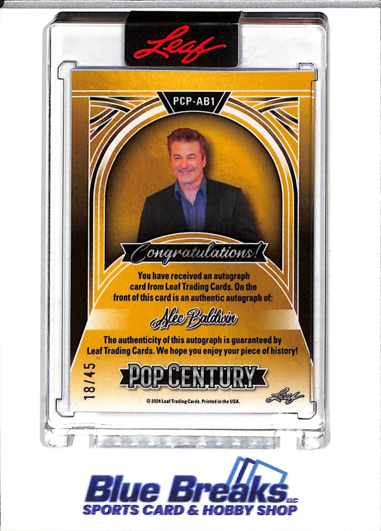 2024 Leaf - Pop Century - Purple Auto - Alec Baldwin - 18/45 - #PCP-AB1 - drop