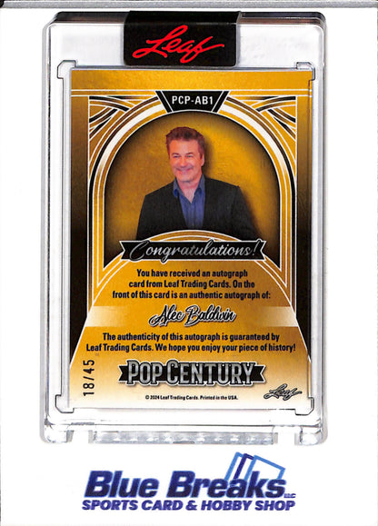 2024 Leaf - Pop Century - Purple Auto - Alec Baldwin - 18/45 - #PCP-AB1 - drop