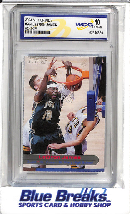 2003 Sports Illustrated For Kids - Rookie - LeBron James - WCG10 - #264 - Basketball - Lakers - drop