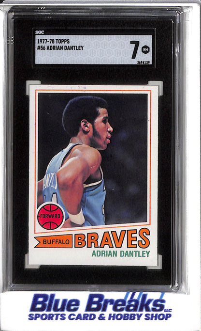 1977-78 Topps - Adrian Dantley - SGC7 - #56 - Basketball - Clippers - drop