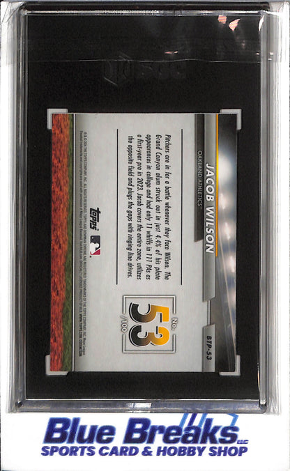 2024 Topps - Bowman Chrome - Scouts Top 100 - Jacob Wilson - SGC9.5 - #BTP-53 - Baseball - Athletics - drop